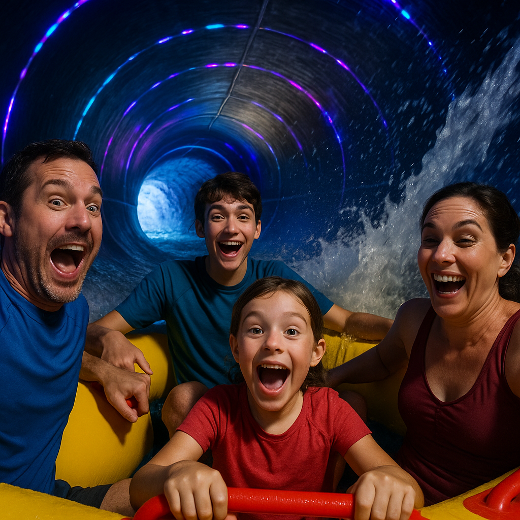 Burj Surj family raft ride at Wild Wadi