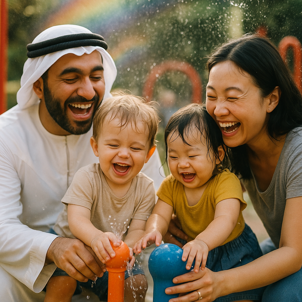 Family having fun at Wild Wadi