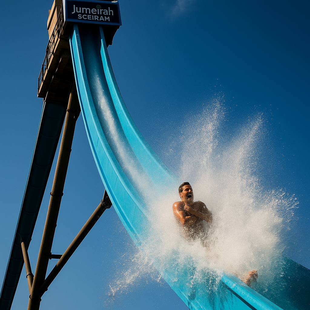 Jumeirah Sceirah water slide at Wild Wadi